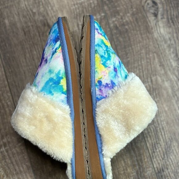 Minnetonka Jennifer Mulitcolor Tie Dye Scuff Slippers Women's Size 8 - Picture 3 of 11